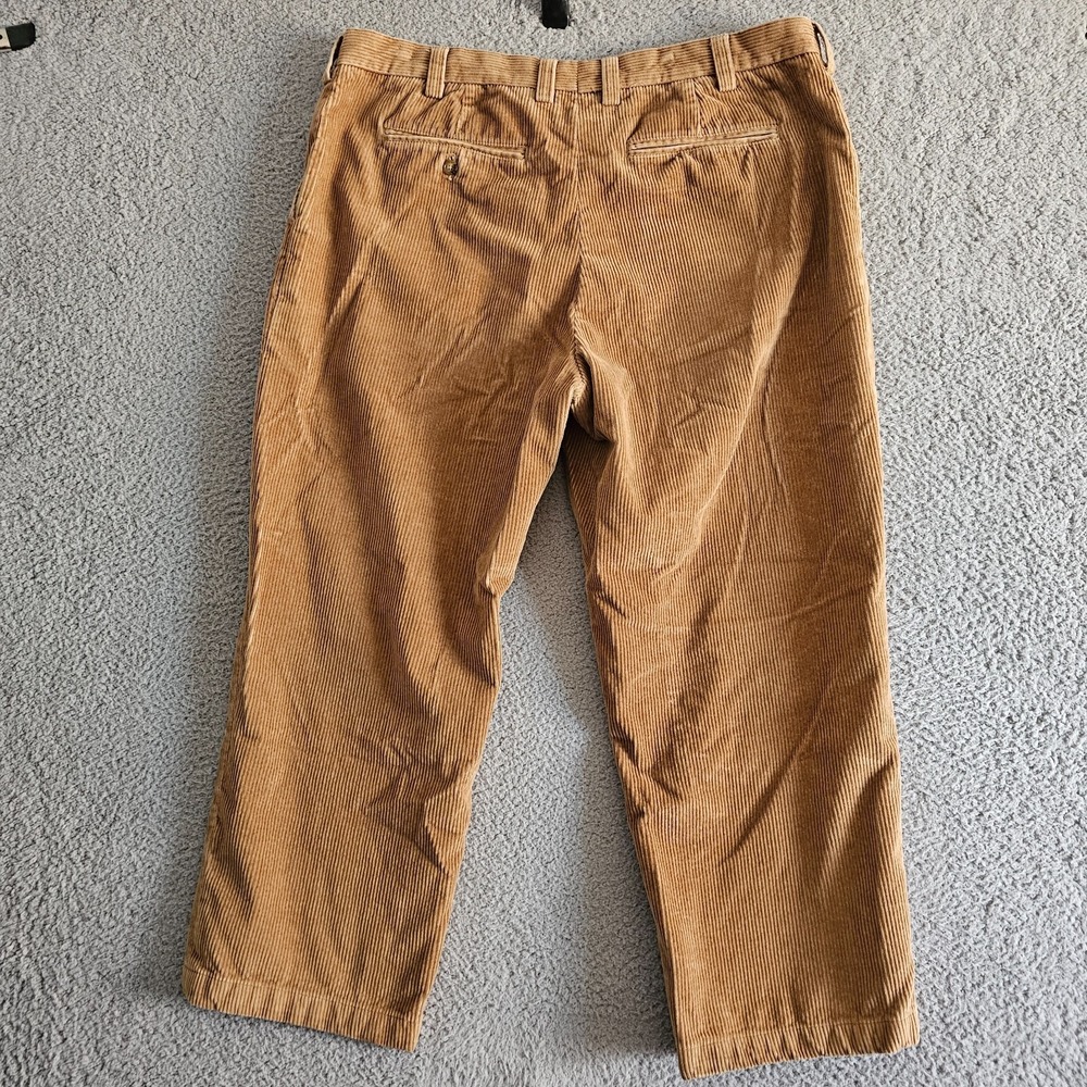 Orvis Corduroy Pants 40x25.5 Tan Wide Wale Straight Leg Trousers Casual Rugged - Picture 3 of 8
